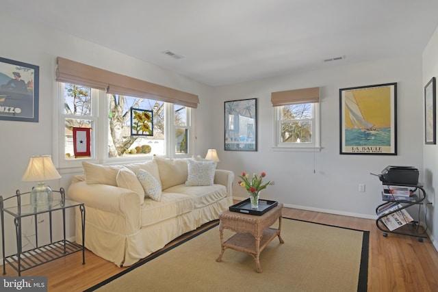204 E Marengo, Saint Michaels, MD 21663 - living room with hardwood / wood-style flooring and a wealth of natural light