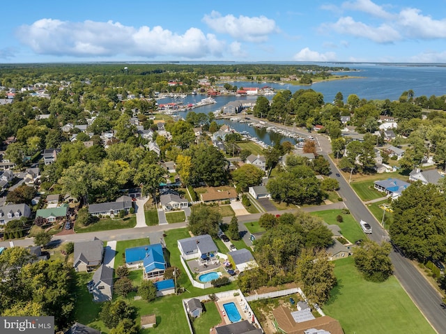 204 E Marengo, Saint Michaels, MD 21663 - bird's eye view featuring a water view
