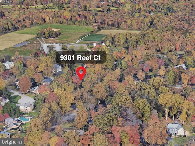 9301 Reef Ct, Alexandria, VA 22309 - aerial view of property and surrounding area