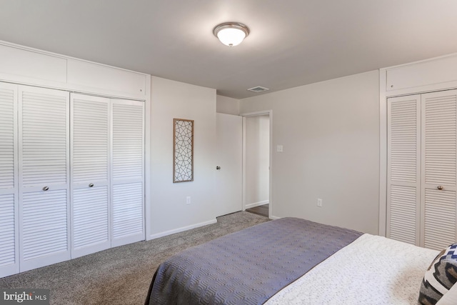 bedroom with carpet