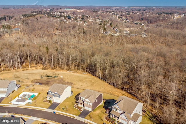 birds eye view of property