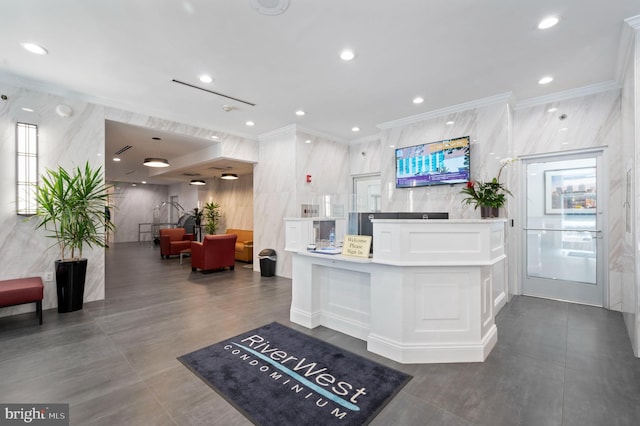 view of reception area