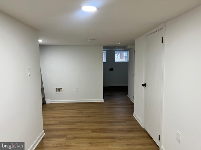 interior space featuring hardwood / wood-style floors