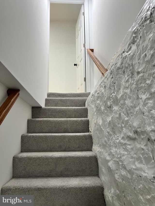 view of stairs
