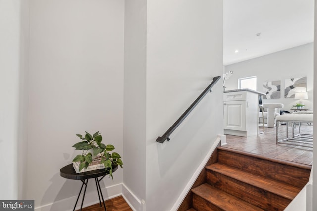 view of stairs