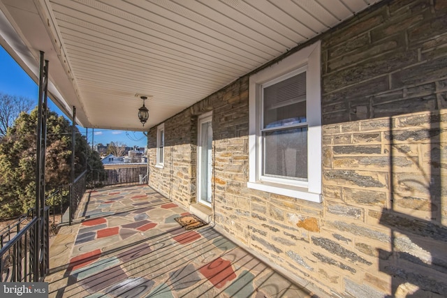 view of patio / terrace with a porch