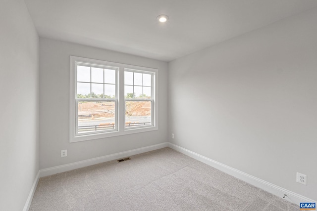 view of carpeted empty room