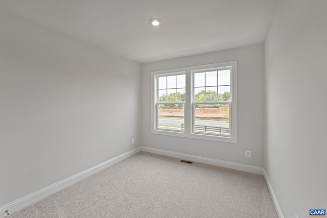 view of carpeted empty room