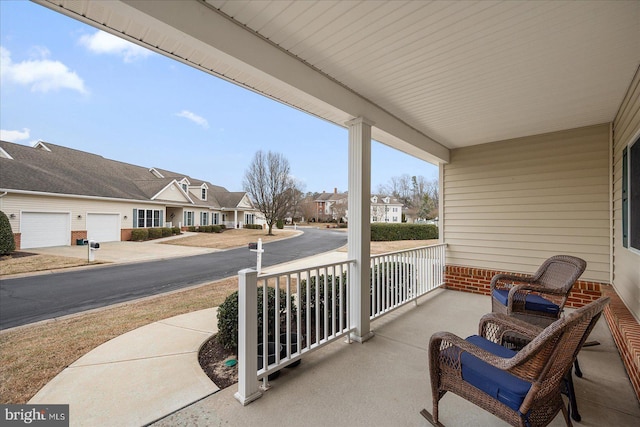 view of patio / terrace with a porch