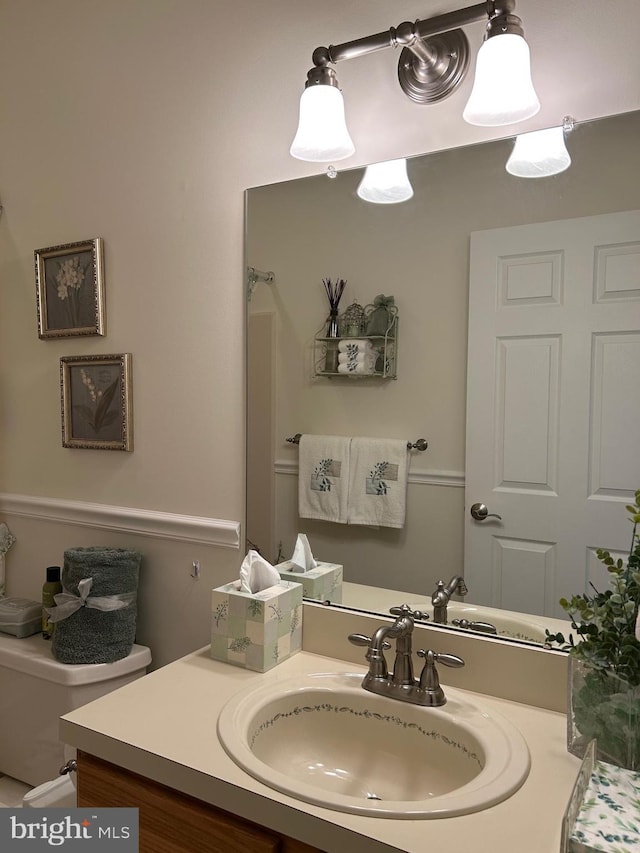 bathroom featuring vanity