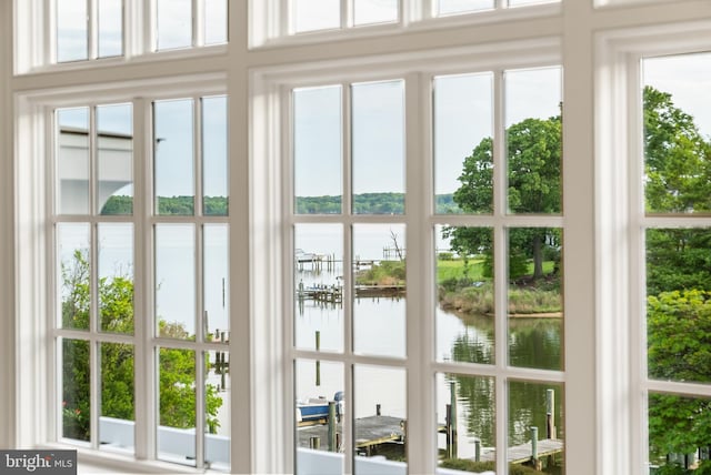 948 Melvin Rd, Annapolis, MD 21403 - doorway to outside with a water view
