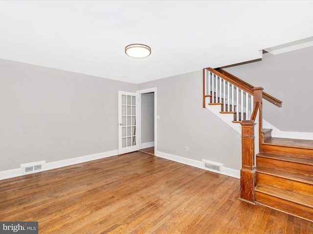 interior space featuring hardwood / wood-style floors