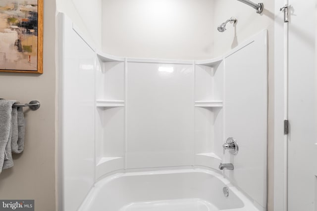 full bathroom featuring shower / washtub combination