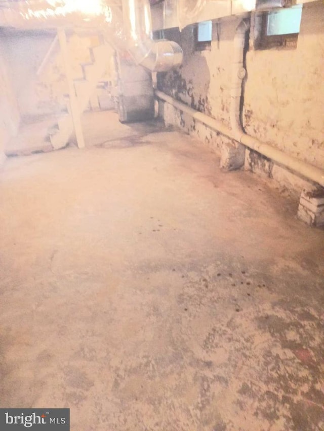 view of basement