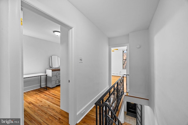 hall featuring hardwood / wood-style floors