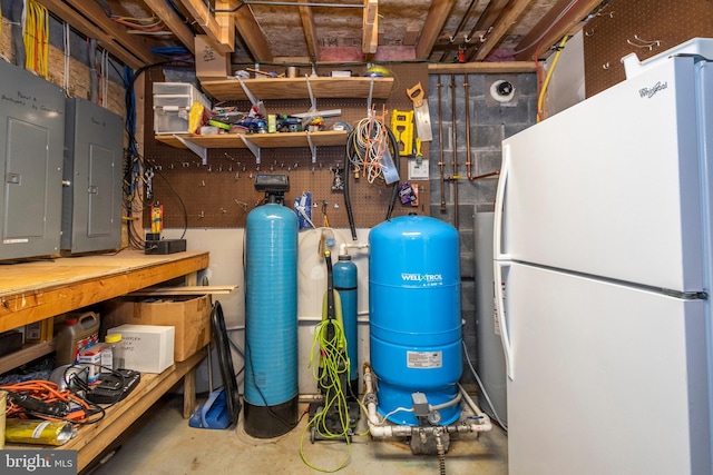 utility room with electric panel