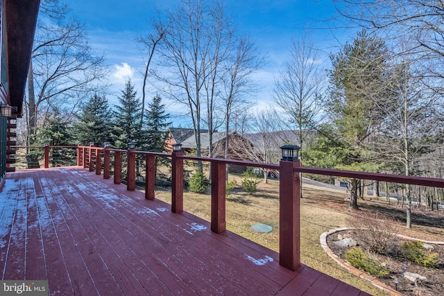 view of wooden terrace