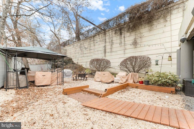 wooden terrace with fence