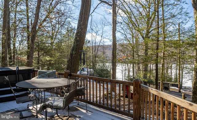 3084 Lake Shore Dr, Oakland, MD 21550 - deck featuring outdoor dining space