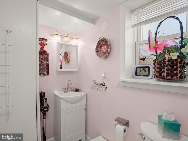 3137 18th St NE, Washington, DC 20018 - bathroom featuring toilet and vanity