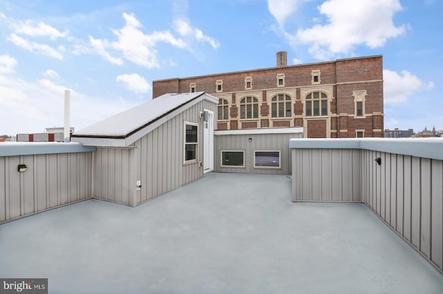 view of patio / terrace with a balcony