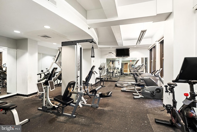 view of exercise room