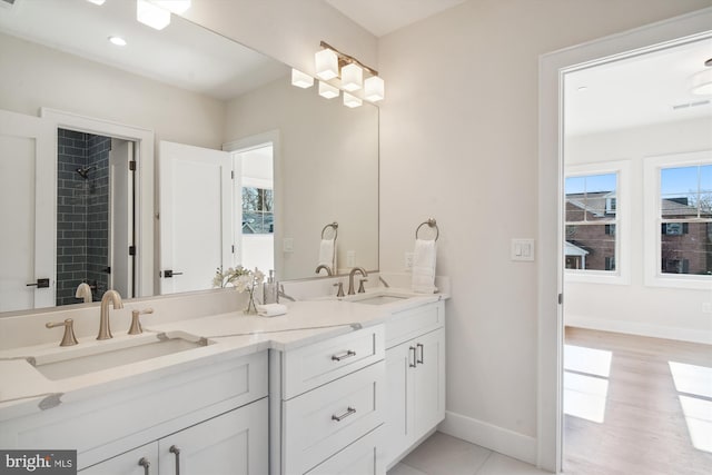 bathroom featuring vanity