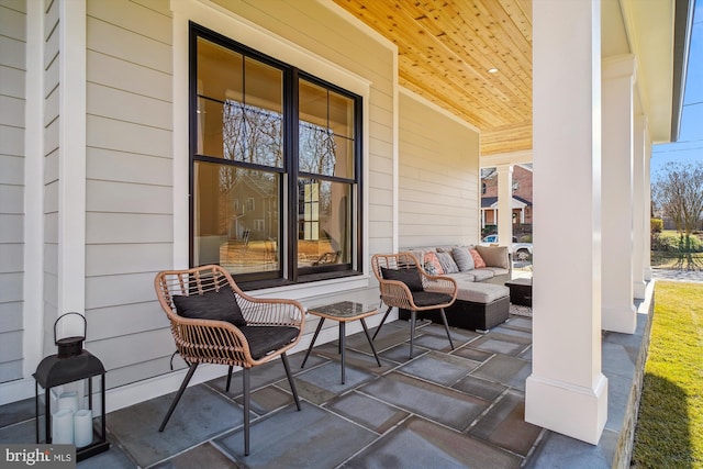 view of patio / terrace featuring covered porch