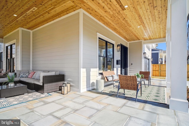 view of patio / terrace featuring outdoor lounge area