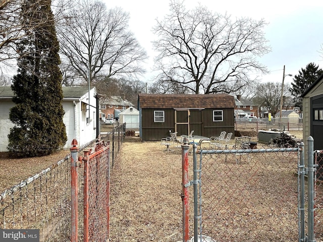 view of front of home with a storage unit