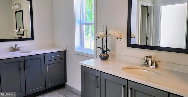 00 Sadie, Arnold, MD 21012 - bathroom featuring two vanities and tile patterned flooring