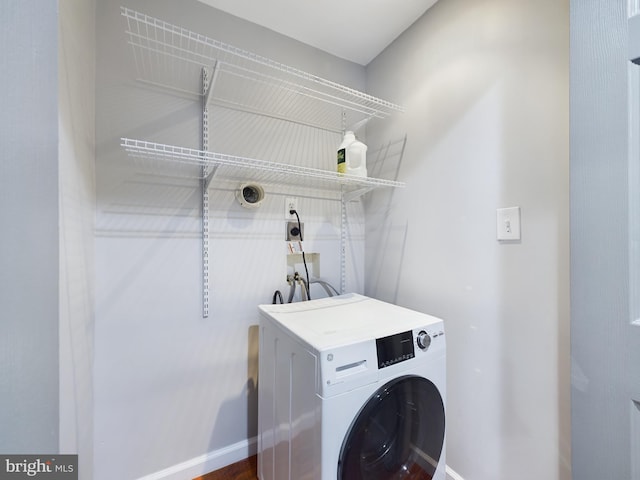 laundry room featuring washer / clothes dryer