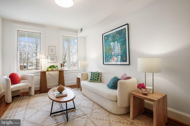 living area with plenty of natural light