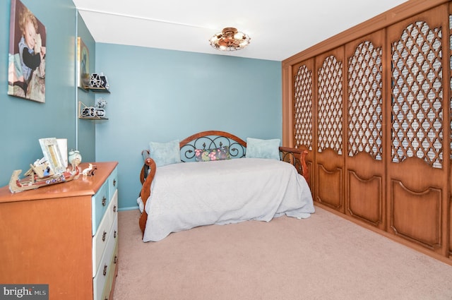 bedroom with carpet floors