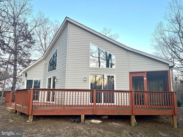 view of back of property