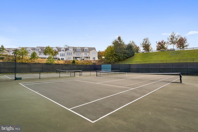 view of tennis court