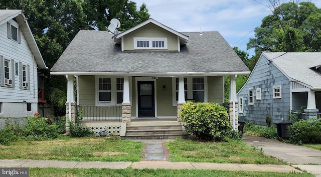 bungalow-style home with covered porch