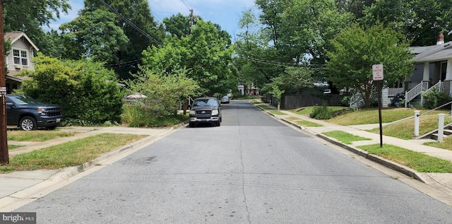 view of road