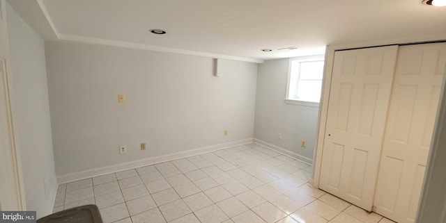 unfurnished bedroom featuring light tile patterned floors