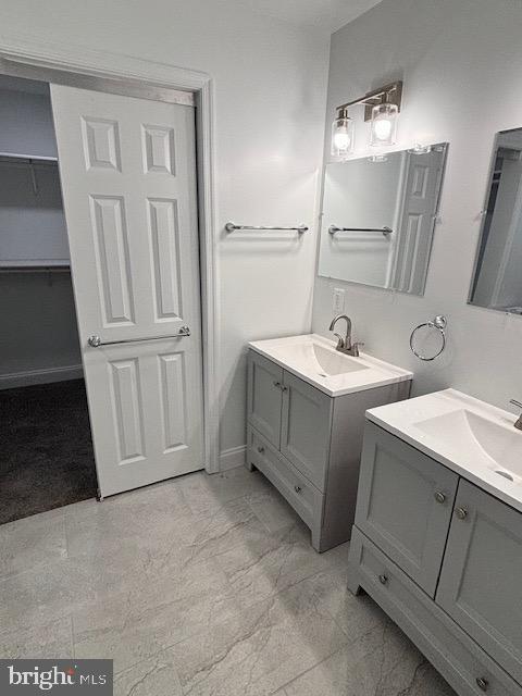 bathroom with vanity