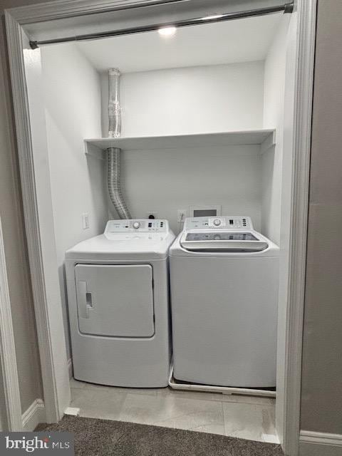 laundry room featuring washer and dryer