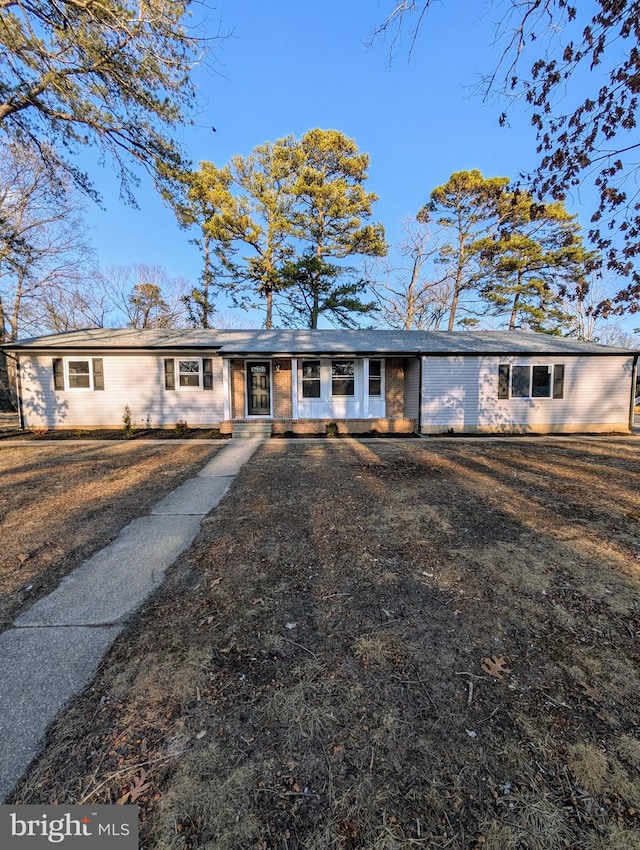 view of ranch-style house