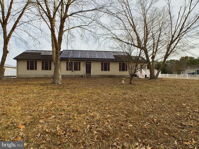 23338 Park Ave, Georgetown, DE 19947 - ranch-style home featuring solar panels