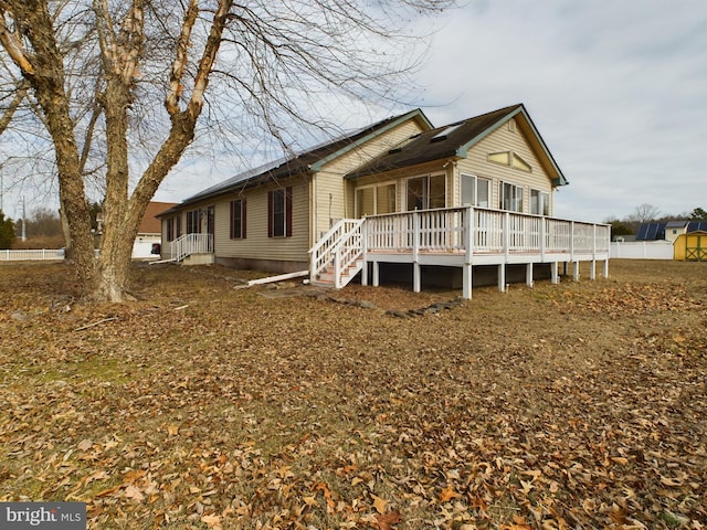 23338 Park Ave, Georgetown, DE 19947 - view of front of home with a wooden deck
