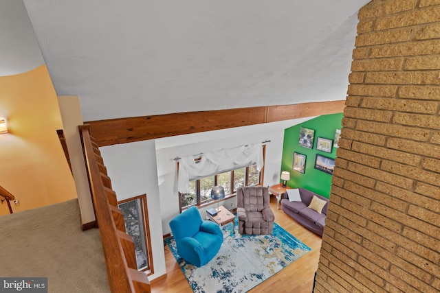 living room featuring light hardwood / wood-style floors