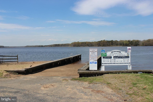 122 3rd St, Crumpton, MD 21628 - dock area featuring a boat ramp and a water view
