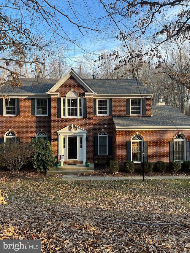 view of front of property with brick siding