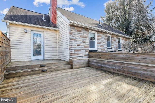 view of wooden terrace