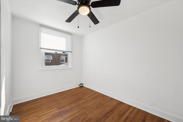 empty room featuring hardwood / wood-style floors