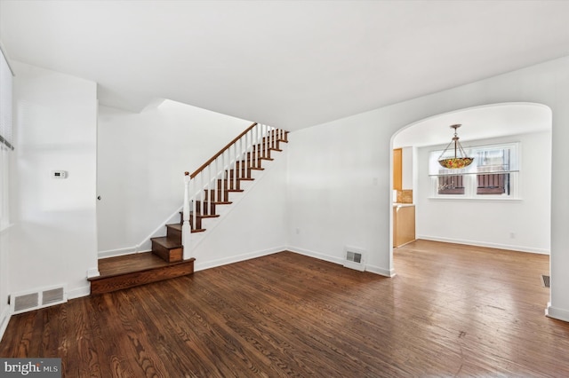 interior space featuring hardwood / wood-style floors